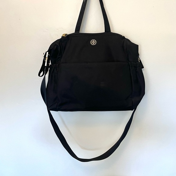 Tory Burch Large Diaper Bag Black Nylon - Picture 3 of 8